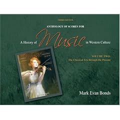 Anthology of Scores for a History of Music in Western Culture Volume II: 2