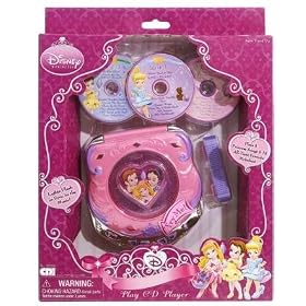 Disney Princess Play CD Player Plays 5 Princess Songs and 18 All-Time Favorite Melodies!