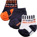 Chicago Bears Baby Booties 3 Pack