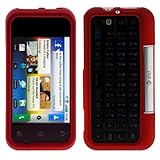 GTMax Durable Red Rubber Hard Snap On Crystal Cover Case for AT&T Motorola  ....