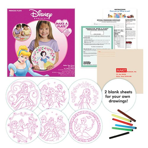 Makit Disney Princess Make a Plate Kit