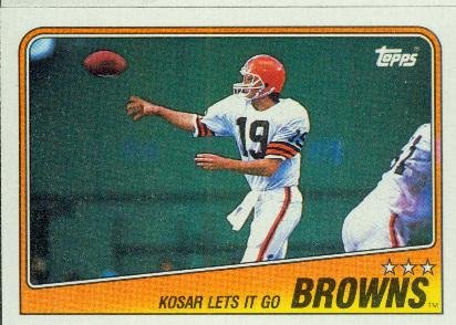 1988 Topps #85 Browns TL Bernie Kosar - Cleveland Browns (Team Leaders)(Football Cards)