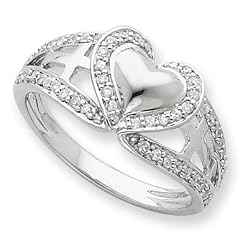 Sterling Silver Pure Heart Sentimental Expressions Ring