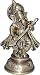 Religious Gifts Ganesha Brass Statue Playing Bina 2.25 x 2.5 x 5.5 inches