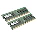 Crucial 4GB Kit (2GBx2) PC2-5300 DDR2 Desktop Memory Upgrade 240-pin Dimm