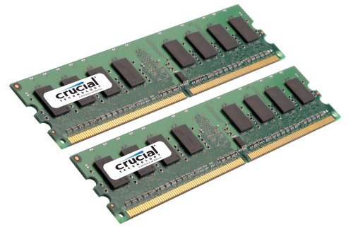 Crucial 8GB Kit (4GBx2) DDR2 667MHz (PC2-5300) CL5 Unbuffered UDIMM 240-Pin Desktop Memory CT2KIT51264AA667 / CT2CP51264AA667