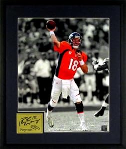 Denver Broncos Peyton Manning Spotlight 11x14 Photograph (SGA Signature Series) Framed