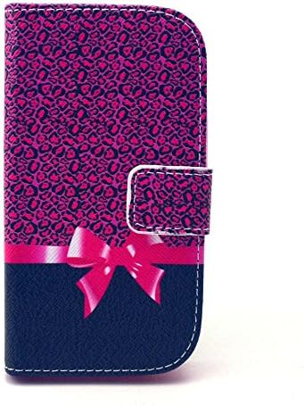 Camiter Samsung Galaxy Ace Style Case, Bowknot Design Premium PU Leather Wallet Folio Protective Skin Cover Case with Magnetic Closure for Samsung Galaxy Ace Style G310 (Stand Function /Built-in Credit Card/ID Card Slot)