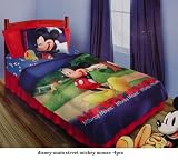 Disney Twin Size Comforter set Plus sheet sets, Mickey Main Street