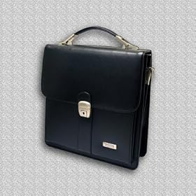 Luxurious 100% Leather Laptop Messenger Bag for HP Mini 1000 Notebook.