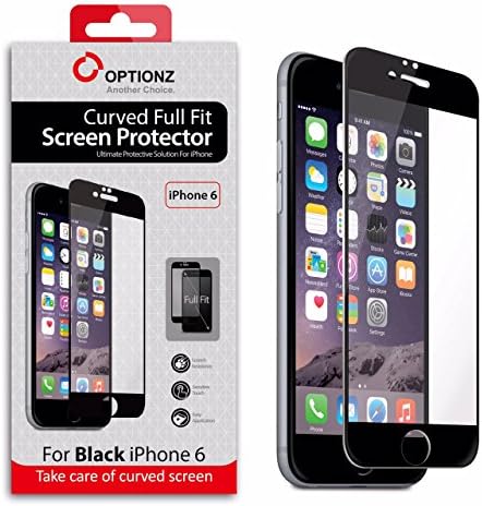 Apple iPhone 6 Highest Quality Premium Screen Protector 4.7" Covered Full Fit Premium HD Film aximum Clarity and Touchscreen Accuracy - Life Time Replacement Warranty - Retail Packaging - Black