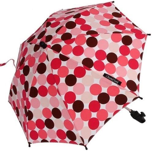ShadyBaby Pink-Brown Polka Dots Stroller Parasol, SPF 50+ Stroller Umbrella - 24 Diameter Model: 24135 (Newborn, Child, Infant)