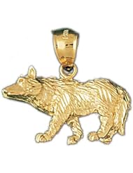 Dazzlers Solid 14k Gold Fox Charm Pendant Available in three colors from jewelsberry (weights: 4.8 grams only)