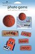 Paper House Sport Resin Stickers, Basketball