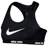 Junior Girls Genuine Nike Racer Back HyperCool Pro Sports Gym Bra (11-12 Yrs, Black/White)