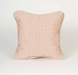 Madison Pink and Tan Check Pillow