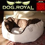HUNDEBETT HUNDEKISSEN HUNDEKORB HUNDESOFA – HOMEZONE BEIGE – NEU – XL 80x80cm – ORIGINAL DOG-ROYAL-DESIGN