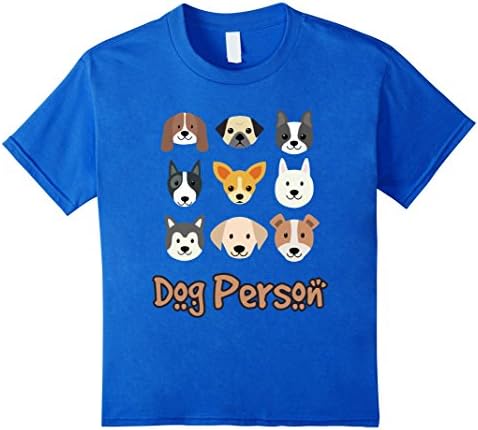 Kids Dog Lover Person Tee Shirt Lab Chihuahua Puppy Doggy Cute 10 Royal Blue