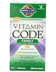 Garden of Life Vitamin Code Perfect Family Multi 120 CNT CAP, Box