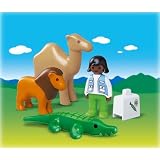 Playmobil 1.2.3 Zoo Veterinarian Play Set