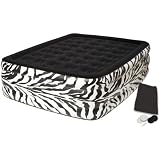 Pure Comfort Zebra Printed Flocked Airbed