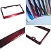 New Stainless Steel Powder Coated Red Universal Fit License Plate Frame