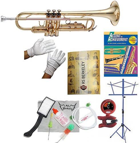 RS Berkeley UTR180 University Series Bb Trumpet &amp; Bonus RSB MEGA PACK w/Accent in achievement Book