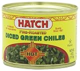 Hatch Diced Hot Green Chilies, 4-Ounce (Pack of 8)