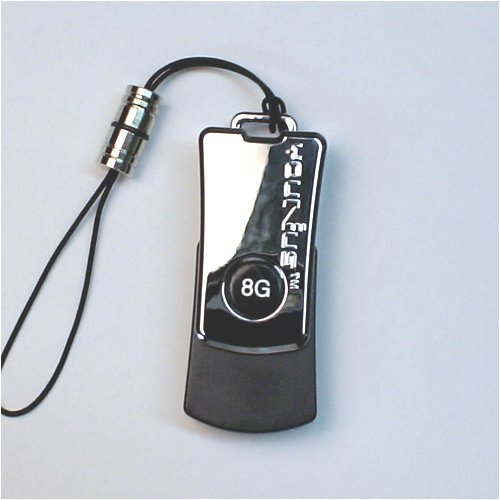 YouNus - Cl� USB 2.0 Mini - 8 Go - Noir Argent