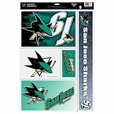 NHL San Jose Sharks 11-by-17 Inch Ultra Decal Multiple Designs