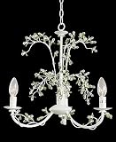 Green & White Leaf Clear Crystal Mini-Chandelier RT112