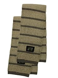 Black Overweave Kitchen Towel (Natural, 2-Pack)