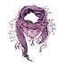 PASKMLNA® Women's Lightweight Fancy Triangle Lace Scarf with Floral