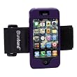 Tuneband for iPhone 4 and iPhone 4S, Grantwood Technology's Armband, Silicone Skin, and Front and Back Screen Protector, Purple