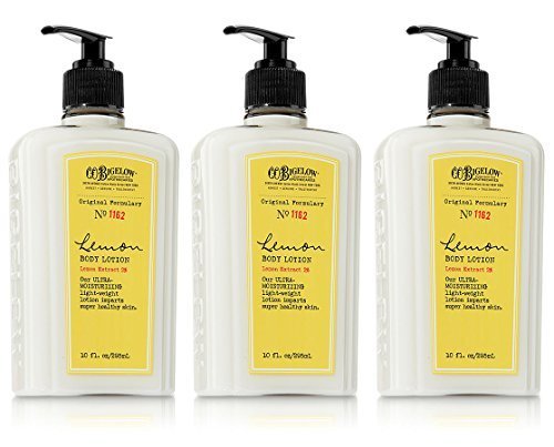 Lot of 3 C.O. Bigelow Lemon Body Lotion 10 Oz.