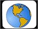 Mouse Pad with South America, geography, world, globe, North America, culture