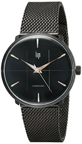 Lip Unisex 18729182 Panoramic Milanese Metal Analog Display