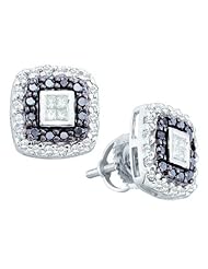 14KT White Gold 0.51 CTW Diamond Fashion Earrings