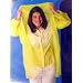 Adult Yellow Lightweight Reusable Hooded Raincoat-Medium 45in. x 72in.