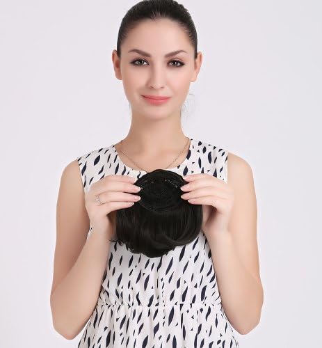 Onedor Side Swept Clip in Clip on Hair Bang Hair Extension Hair Piece