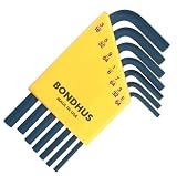 BONDHUS(ボンダス) 六角レンチセット ショート 7本組 インチタイプ HLX7S