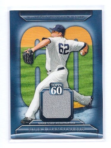 2011 Topps 60 Game Used Jersey #JCH Joba Chamberlain New York Yankees Baseball Memorabilia Card