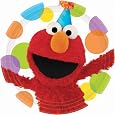 Amscan - Sesame Street Elmo Party Dinner Plates