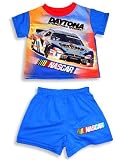  : Nascar - Toddler Boys Shorty Pajamas, Royal, Red
