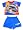 Nascar - Toddler Boys Shorty Pajamas, Royal, Red (Size 2T)