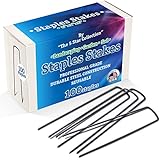 100 Landscape Fabric Pins Garden Staples Professional Grade (TM)
