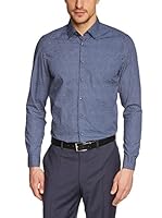 Roy Robson Camisa Hombre (Azul Oscuro / Gris)