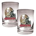 NIB San Francisco 49ers NFL 2pc Rocks Glass Cup Set