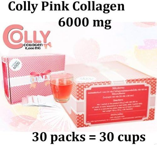 Beauty Set : 3 Units of Colly Pink Collagen Dietary Supplement Drink Strawberry Flavor Collagen Peptide [Free Facial Hair Epicare Spring A1Remover]