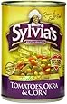 Sylvia's Tomatoes, Okra & Corn, 14.5-Ounce Cans (Pack of 12)